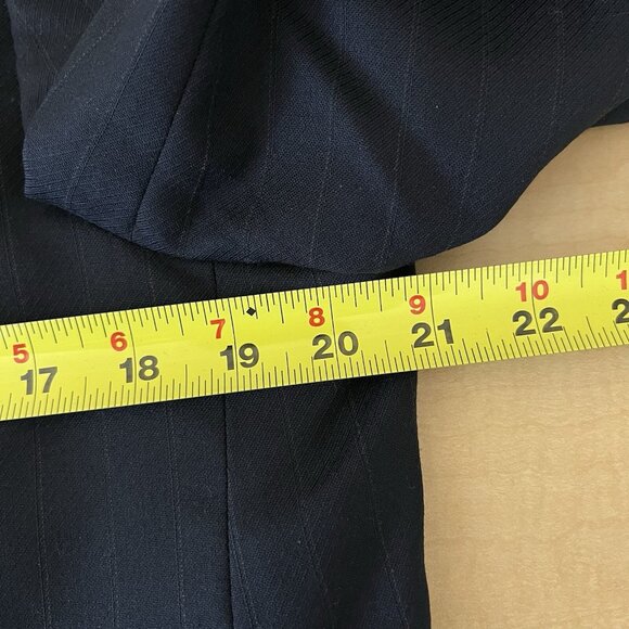 Jeffrey Banks Couture Men's 100% Wool 2 Button Navy Blazer Sport Coat Jacket 40R - Picture 11 of 13